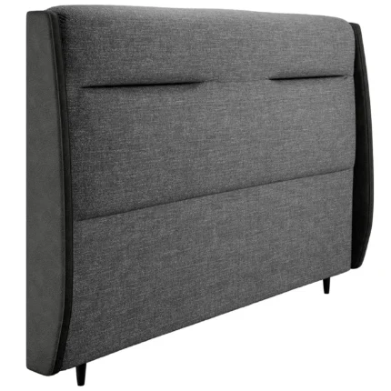 Cabeceira King Size Estofada 195cm Braga Dobue - Grafite LHP/Chumbo CV