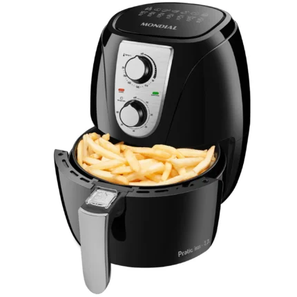 Fritadeira Elétrica Air Fryer Mondial Pratic AF-34 3,2L 1200W com Timer - Preto - 220 Volts
