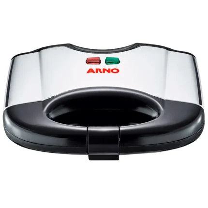 Sanduicheira Arno Compacta Antiaderente SACS 700W - Preto/Inox - 110 Volts