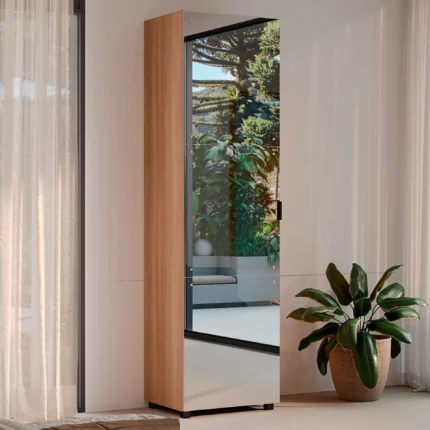 Sapateira 1 Porta com Espelho Versa Home Telasul - Freijo